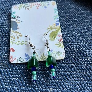 Handmade glass earrings